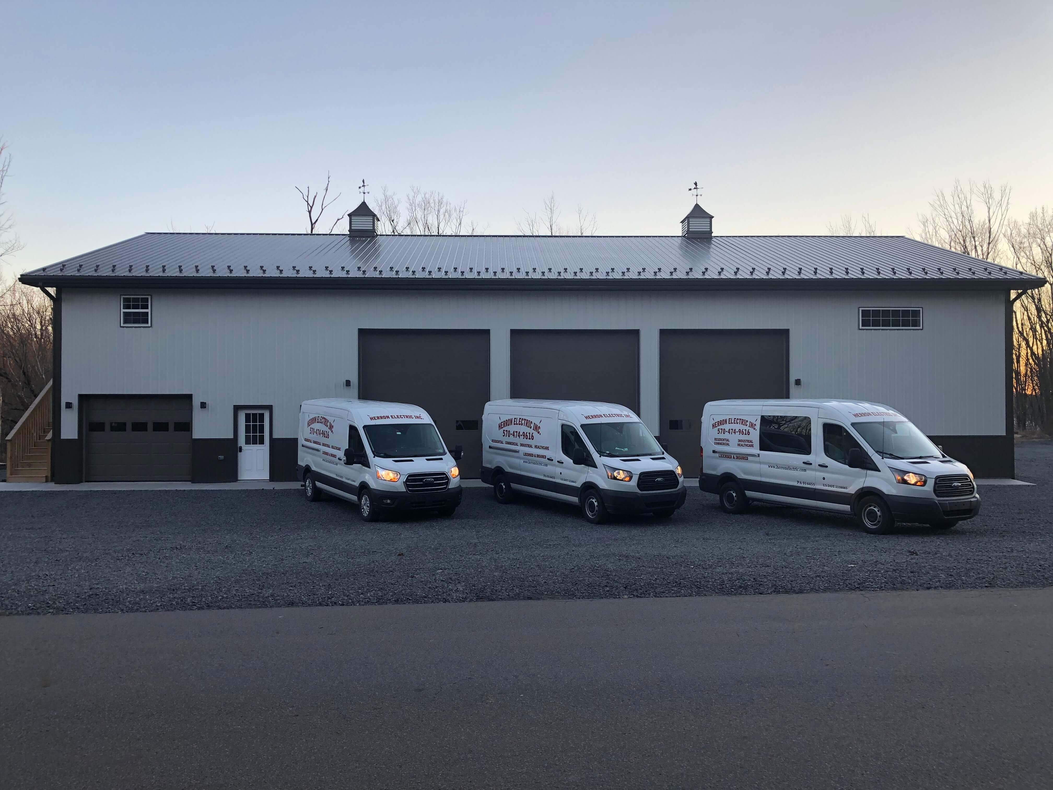 Herron Electric vans fleet