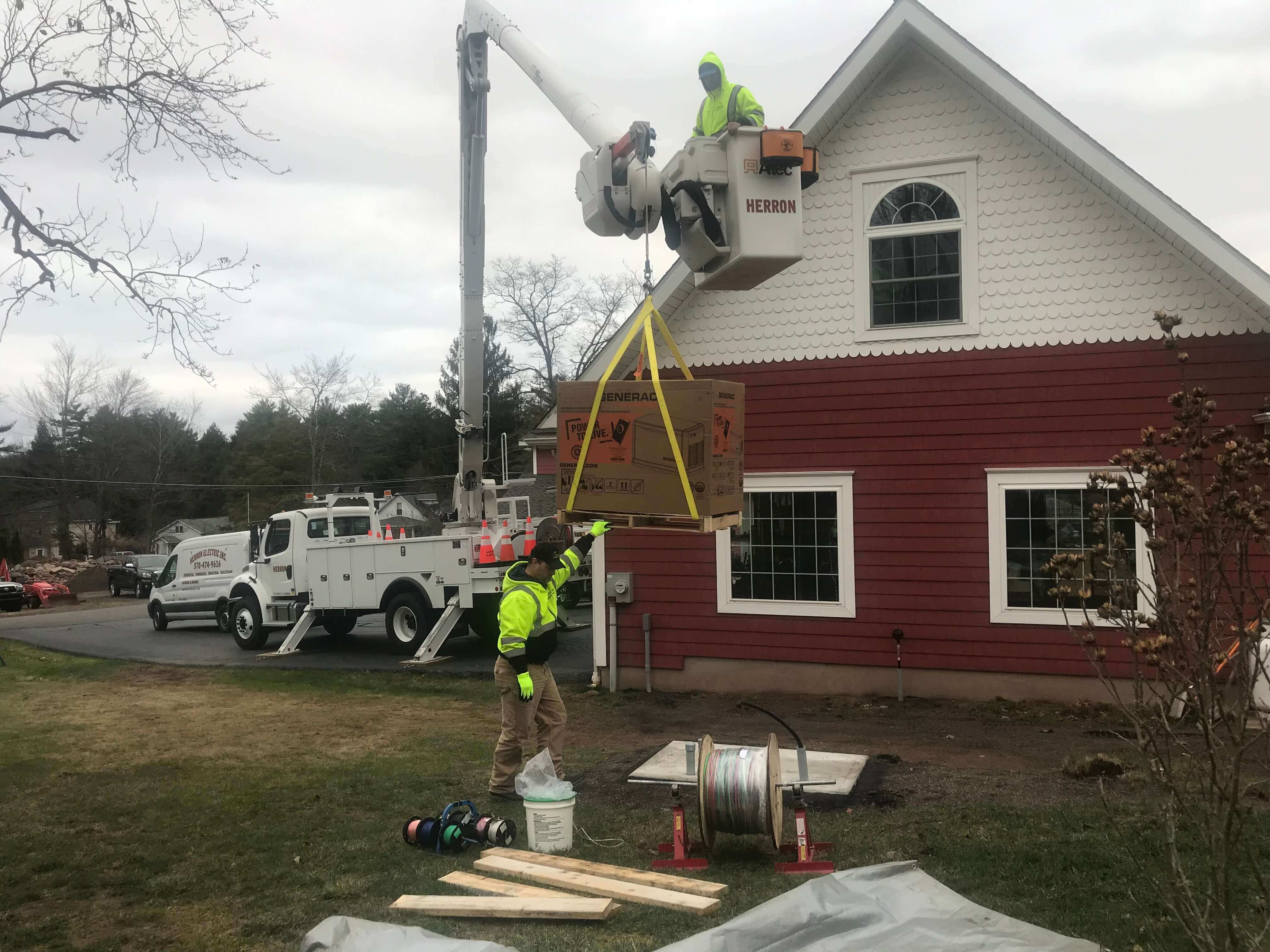 Residential generator installation